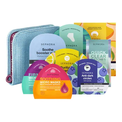 THE SELFCARE EDIT - Set di 8 maschere viso, occhi e corpo