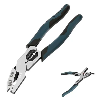 ZML 6-In-1 Multi-Function Wire Stripper Pliers CR-V Steel Diagonal Cutters for N