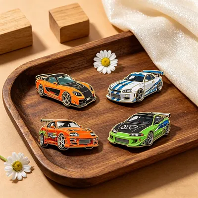 4pcs Creative Sports Car Enamel Pins Set Cartoon Brooch Lapel Pin Badge for Backpack Clothing Fashion Jewelry Accessory - AliExpress 15