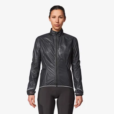 Jaqueta Feminina Impermeável de Ciclismo RR900 Van Rysel Preta