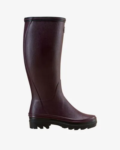Giverny Damen-Gummistiefel mit Jerseyfutter - Cherry