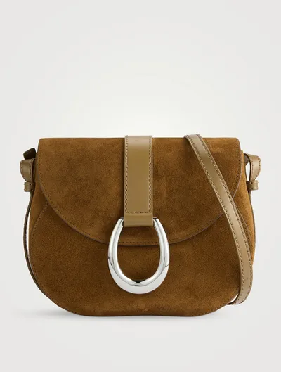 Bella Suede Saddle Bag