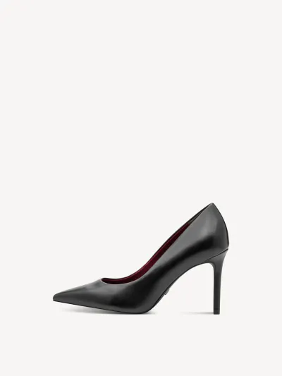 Escarpin en cuir - noir
