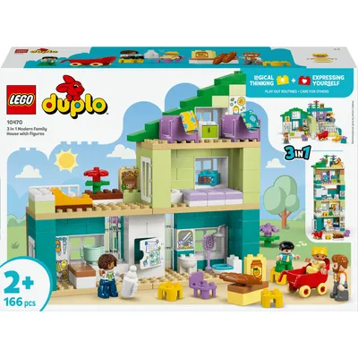 LEGO DUPLO 10470 Moderní rodinný dům 3 v 1 s figurkami