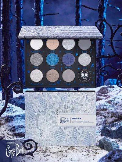 Corpse Bride | SHEGLAM Moonlight Paleta De Sombras Brillos Marca De Belleza CosméTica Maquillaje Para Mujeres Y NiñAs
