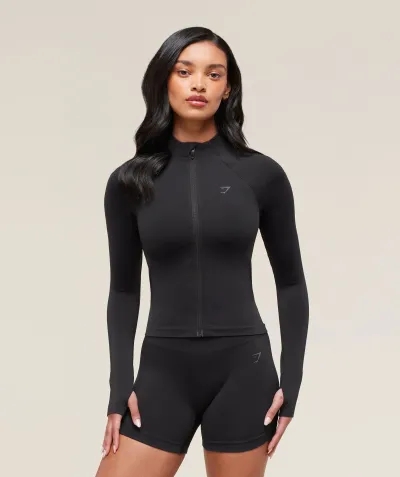 Soft Sculpt Zip Up Jacket