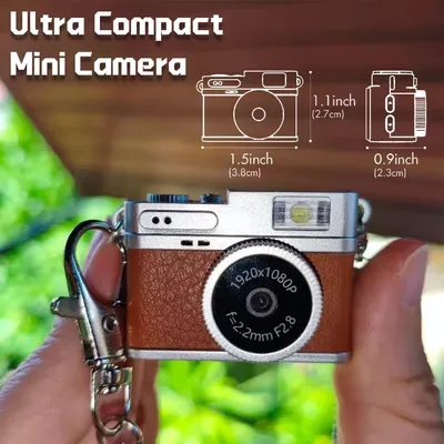 Retro Digital Camera 1080P Mini Camcorder with LED Light