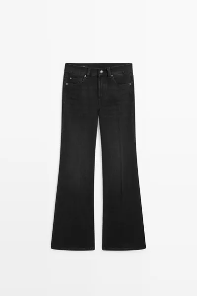 High-waist skinny flare jeans