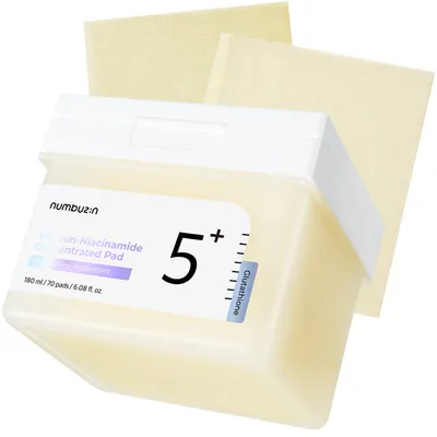 numbuzin - No.5+ Glutathione Vitamin Concentrated Toner Pad - 180ml/70pads