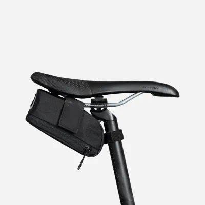 Bolsa de Selim para Ciclismo 0.6l Rockrider Preto