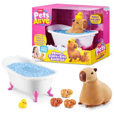 Pets Alive by ZURU Mommy Capybara and Baby Surprise Set