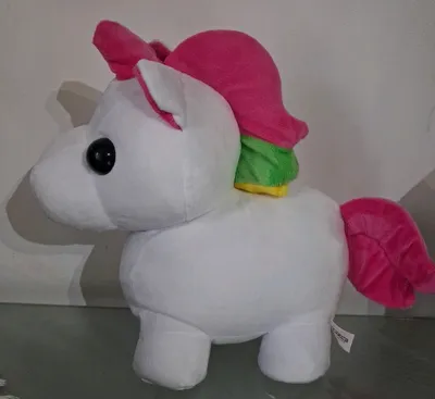 Adopt Me! Neon Unicorn Light-Up Plush Collectible Toy.