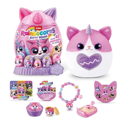Peluche en huevo con sorpresas Kittymania Rainbocorns
