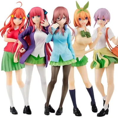 18CM The Quintessential Quintuplets Ichika Nino Miku Yotsuba Itsuki JK Uniform PVC Action Figure Collectible Model Surprise Gift - AliExpress 26