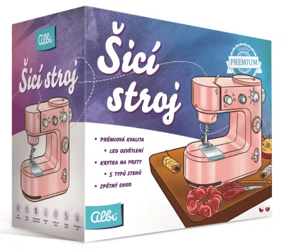 ALBI Šicí stroj - růžový