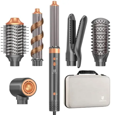 webeauty 7 en 1 Cepillo de Aire Multifunción Cepillo Secador de Pelo Iónico