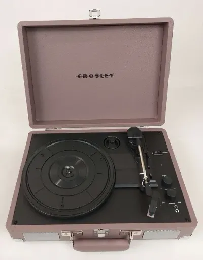 Crosley Cruiser Deluxe Record Player- Bluetooth Purple Ash RRP 79.99 lot L11