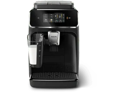 Cafetera superautomática - Philips EP2331/10, LatteGo, 15 Bar, 4 Bebidas, SilentBrew, Pantalla táctil, 1.8 l, Filtro AquaClean, Negro