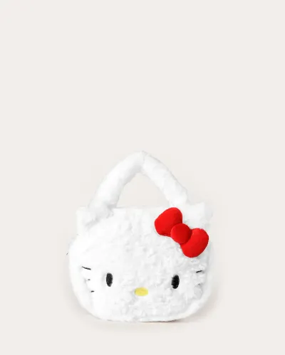 Bolsa infantil Hello Kitty peluciada - branca | Sanrio