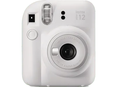 Cámara instantánea - Fujifilm Instax Mini 12, 62× 46 mm, Flash, Blanco arcilla