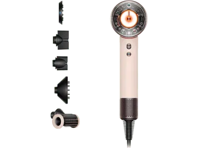 Secador - Dyson Supersonic Nural™, 5 Accesorios inteligentes, 4 Niveles temp precisos, Ceramic Pink/ Rose Gold
