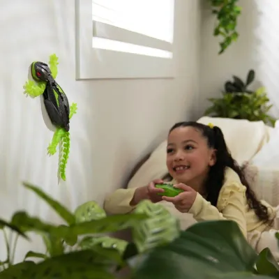 Hex Bots Roboter Spielzeug Wandflitzer-Gecko mit Fernbedienung
