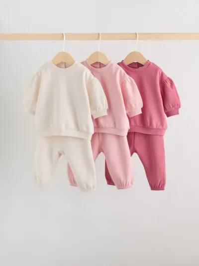 Baby Sweat Top And Joggers 6 Pack (0mths-2yrs)