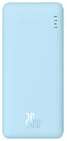 Батарея мобільна Baseus Airpow Powerbank 20W 20000mAh QC PD Blue (P10022804313-00)