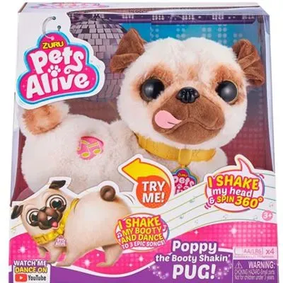 Peluche Zuru Pets Alive | Poppy Pug