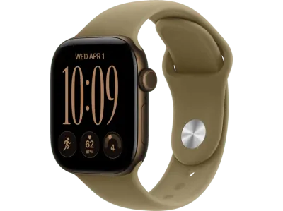 APPLE Watch Series 12 GPS 42mm - Dark Bronze Aluminium Case - Sport Band - S/M - Smartwatch Olive
