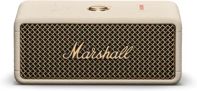 Marshall Emberton III Portable Bluetooth Speaker, Wireless, IP67 Rating Dust & Water Resistant, 32+ Hours Playtime, Quick Charge - Cream