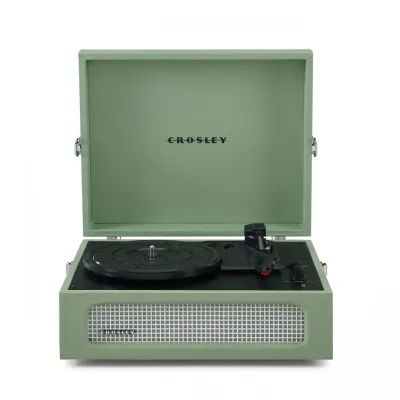 Crosley Voyager Portable Turntable with Bluetooth Out, Sage