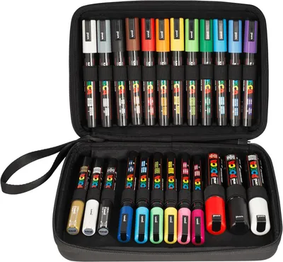 POSCA, Mallette Beaux Arts - 24 Marqueurs peinture base eau