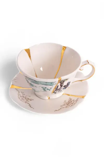 Чашка з блюдцем Seletti Kintsugi 200 ml