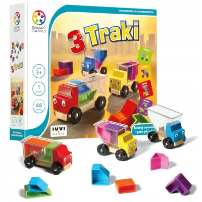 SMART GAMES 3 TRAKI PL IUVI GAMES GRA LOGICZNA DLA 1 GRACZA PLANSZOWA