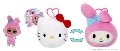 L.O.L. Surprise Loves Hello Kitty Reversible Plush Surprise Asst in 16" PDQ