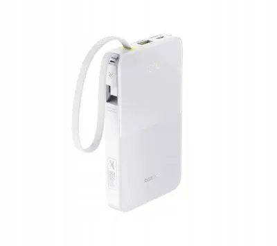 Powerbank Baseus EnerFill FC51 10000 Bipow2 Pro 22,5W Biały + Kabel USB-C