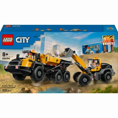 Конструктор LEGO City Самосвал и фронтальный ковшовой погрузчик