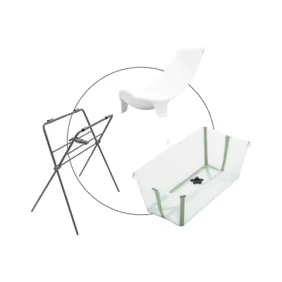 Badewanne inkl. Badewannensitz Newborn Support und Badewannenständer
