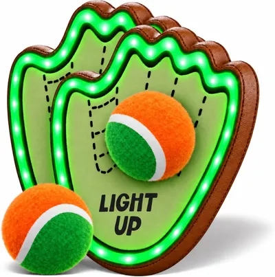 Light-up Baseball Toss & Catch Game - 3 4 5 Year Old Boy Birthday Gift