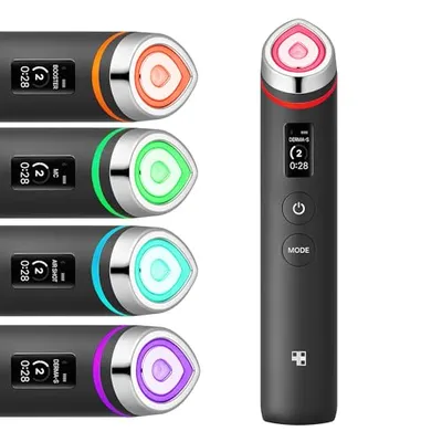 medicube Booster Pro 6-in-1 Real Glass Glow Beauty Massager Schwarz