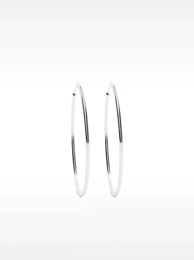925 silver large hoop earrings