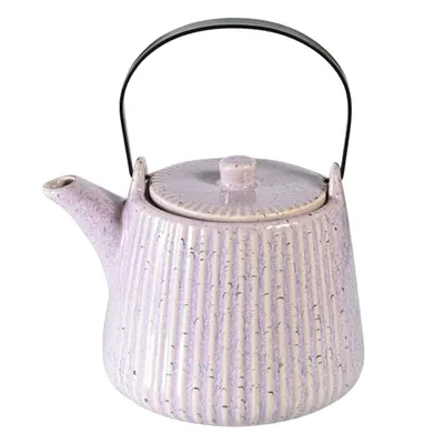 Yundu Tetera de porcelana, 1000 ml, con infusor de té extraíble y colador para té suelto