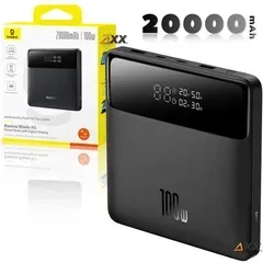 PowerBank Павербанк для ноутбука для телефона для планшета зі швидким заряджанням 20000 mAh 100W Baseus Blade HD with Digital Display